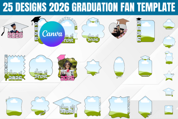 25 Designs 2026 Graduation Fan Template: Creative Ideas
