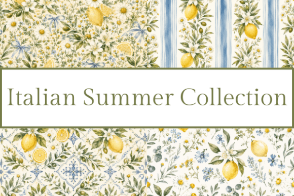 Bring Mediterranean Charm to Your Projects with the Italian Summer Lemon Floral Bundle