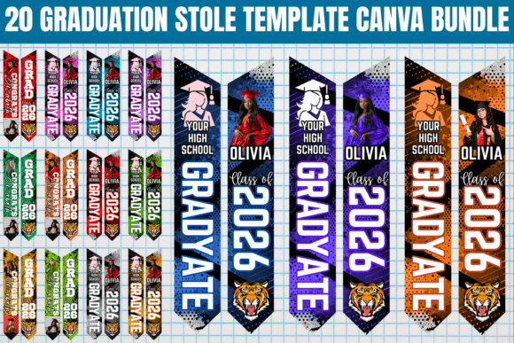 Celebrate Your Achievement with 20 Editable Graduation Stole Templates