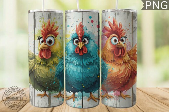 Charming Farmhouse Flair: Transforming Your Drinkware with the Whimsical Chicken Tumbler Wrap