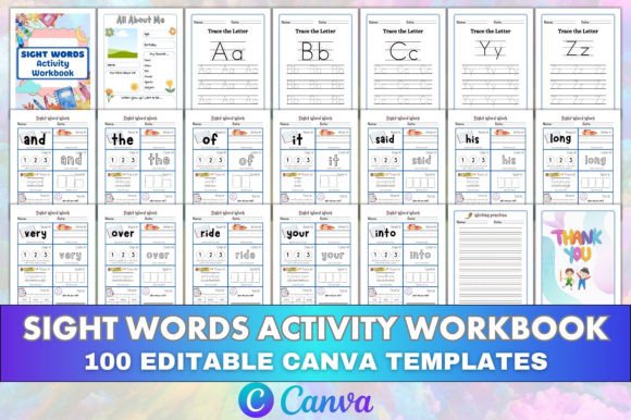 Editable Sight Words Activity Workbook: A Practical Guide for Educators and Publishers