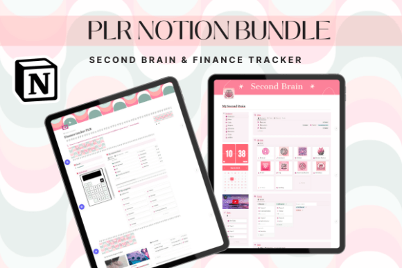Elevate Your Brand with the PLR Second Brain Finance Tracker Notion