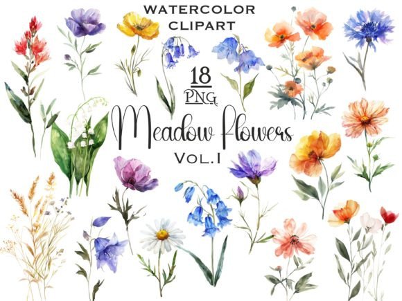 Evaluating Meadow Wildflowers Watercolor Clipart V1: A Practical Guide for Designers