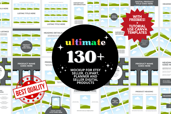 Master Your Etsy Shop with the 130 Etsy Listing Bonus: A Template Set for Digital Sellers
