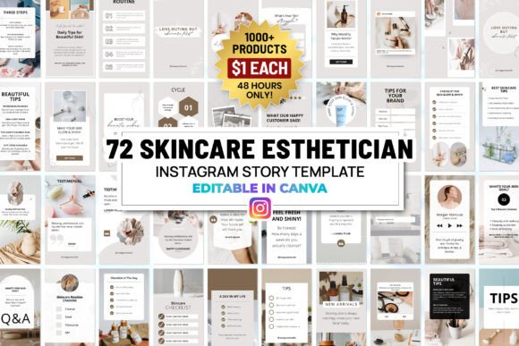 Skincare Instagram Canva Story Template: Elevate Your Brand