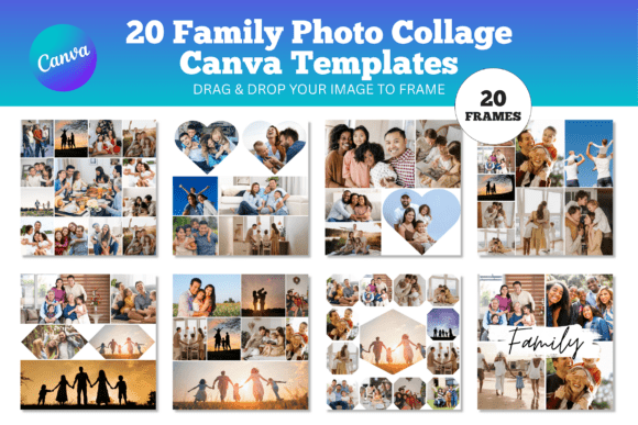 Streamline Your Creative Workflow with a Family Photo Collage Canva Template