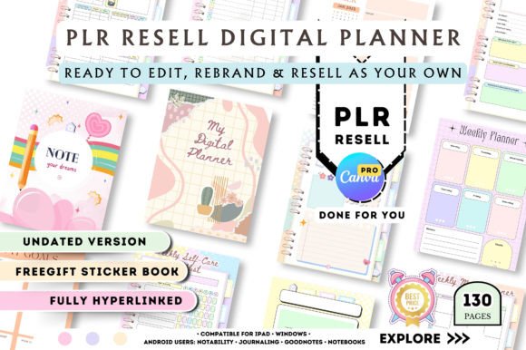 Understanding the PLR Resell Canva Undated Digital Planner: A Guide for Digital Entrepreneurs
