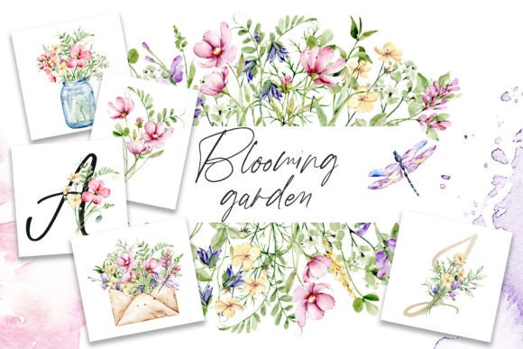 Unlocking Creativity with Flower Garden, Watercolor Clipart