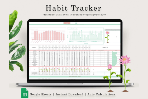 Your Beautiful Habit Tracker Spreadsheet for Google Sheets